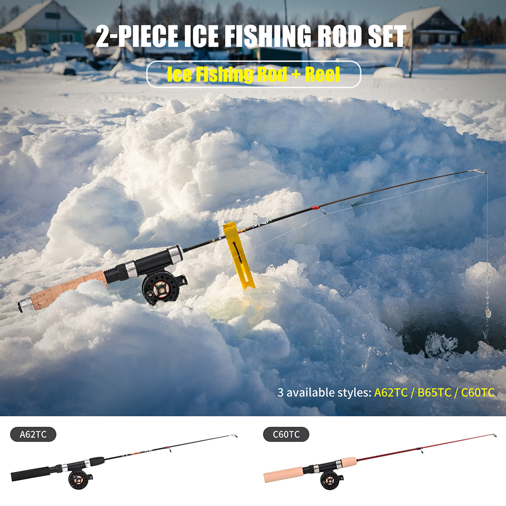 Ice Fishing Reel - 1 Set Fishing Rod With Fishing