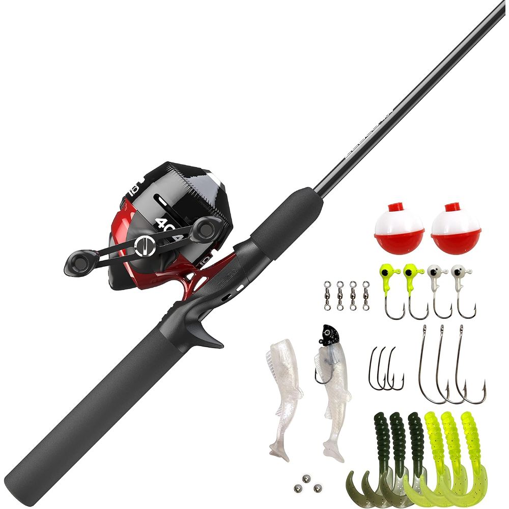 5'6 Two-Piece Fiberglass Spinc - Spincast Reel のレビューと価格