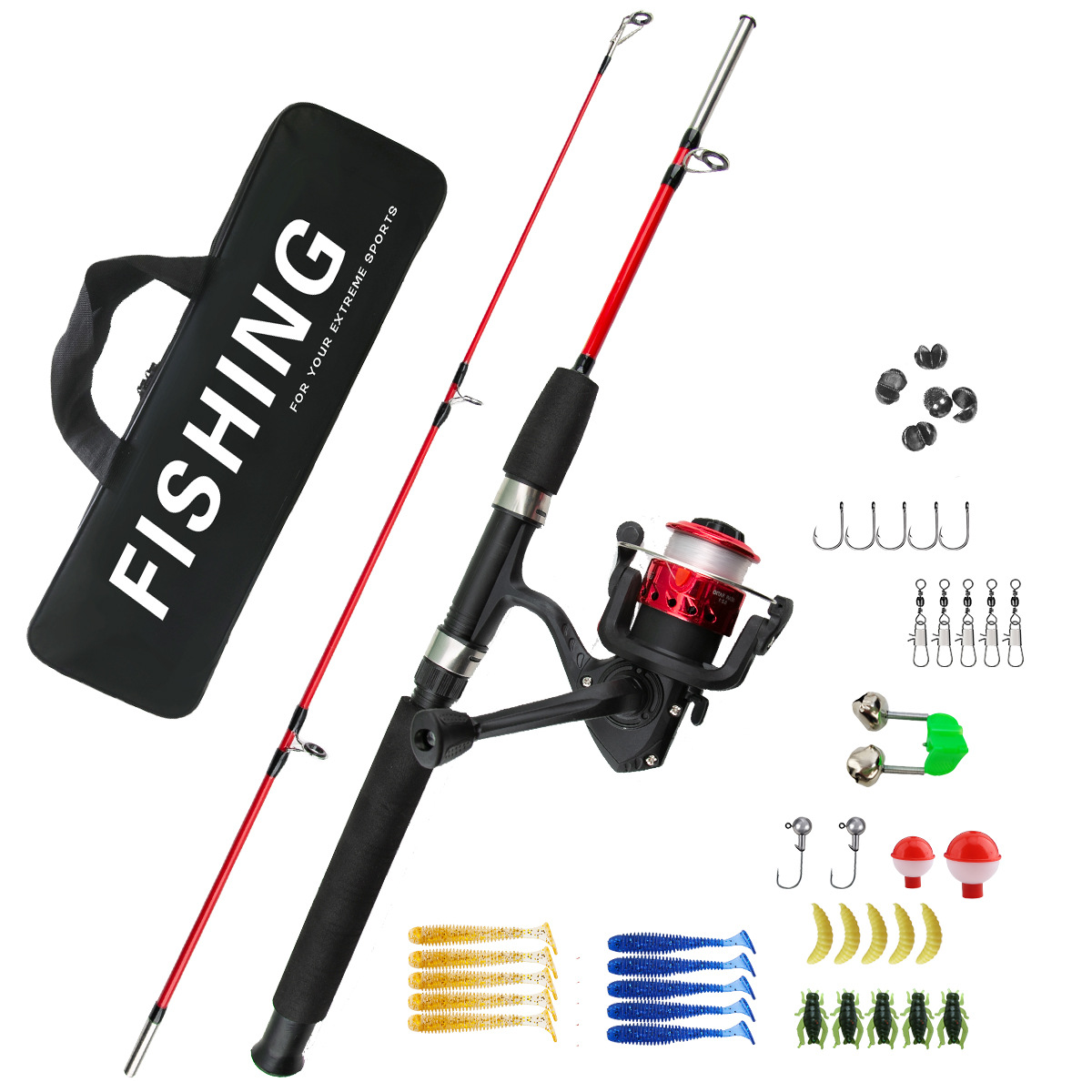 2 Sections Ice Fishing Rod Com - Ice Fishing Reel のレビューと価格