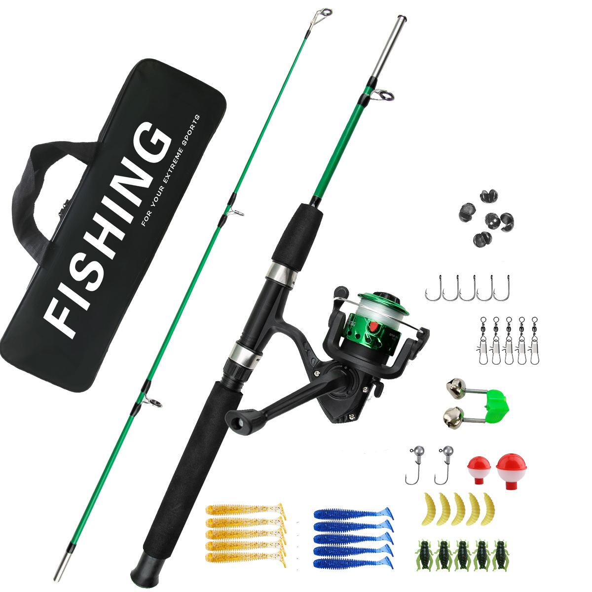 2 Sections Ice Fishing Rod Com - Ice Fishing Reel のレビューと価格