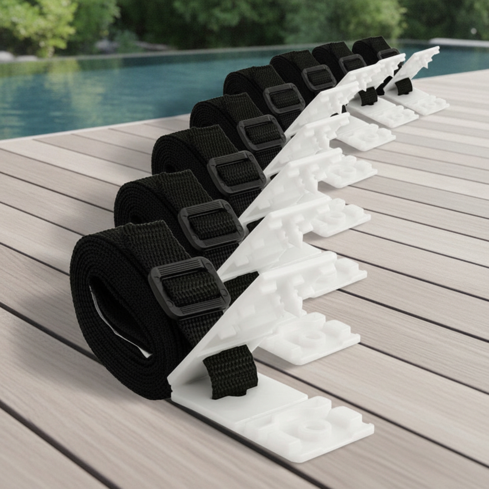 8 Pieces Solar Cover Reel Stra - Reel Cover のレビューと価格