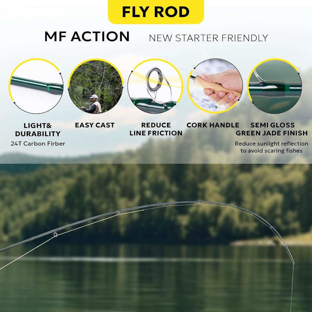 Fly Fishing Rod Combo Starter  - Reel Case のレビューと価格
