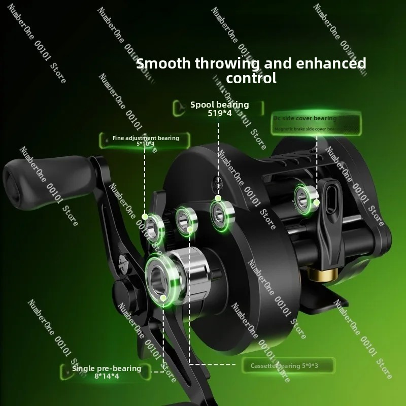 Electronic Magnetic Brake Fish - Baitcasting Reel のレビューと価格