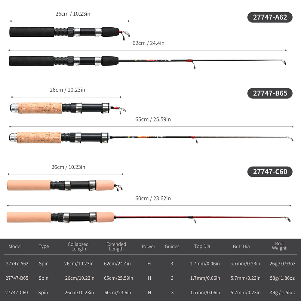 1 Set Fishing Rod With Fishing - Ice Fishing Reel のレビューと価格