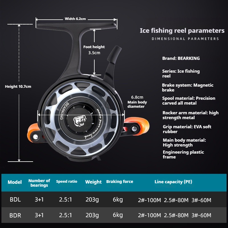 Winter Ice Fishing Reel, Micro - Ice Fishing Reel のレビューと価格