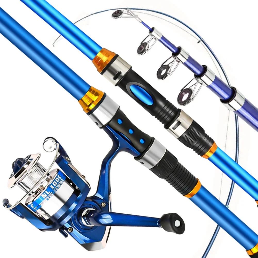 2.1-3.6M Telescopic Glass Fibe - Spincast Reel のレビューと価格
