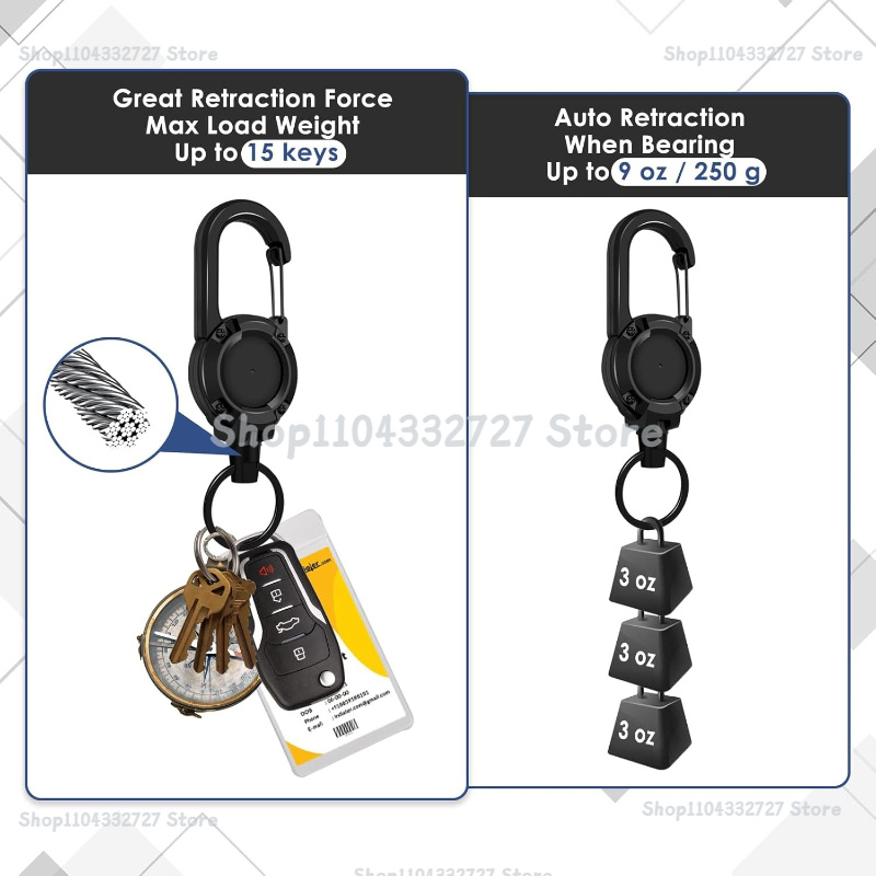 1/2/4pcs Extendable Retractabl - Reel Bag のレビューと価格